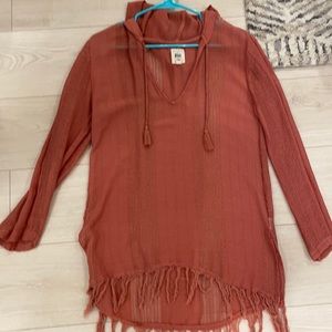 Beach coverup peach color